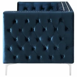 Inspired Home Jeannie Velvet 3-Seat Sofa Button Tufted With Metal Legs, Navy -GDF sofa Shop 503195b90e9f6e66 0336 w800 h800 b1 p0