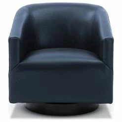 Comfort Pointe Geneva Charcoal Wood Base Swivel Chair, Midnight Blue -GDF sofa Shop 50c15e2000ac162a 1002 w800 h800 b1 p0