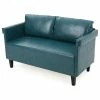 GDFStudio GDF Studio Harbison Leather Loveseat Settee, Teal -GDF sofa Shop 51e108d50f9074eb 2113 w800 h800 b1 p0