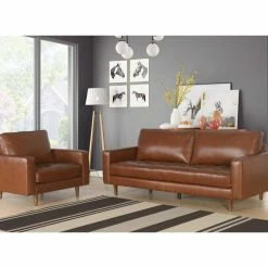 Abbyson Living Hammond Mid-Century Leather Stationary Sofa, Camel 16 Abbyson Living Hammond Mid-Century Leather Stationary Sofa, Camel -GDF sofa Shop 5201201201980a22 4951 w800 h800 b0 p0