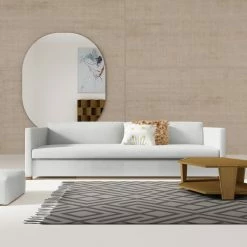 Tandem Arbor Madison 8' Box Weave Linen Sofa, Blanc, Classic Depth -GDF sofa Shop 52a128900fc6bcc4 1852 w800 h800 b0 p0