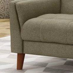 GDFStudio GDF Studio Evelyn Mid Century Modern Fabric Arm Chair, Mocha/Walnut -GDF sofa Shop 52c13f420f907856 8226 w800 h800 b0 p0