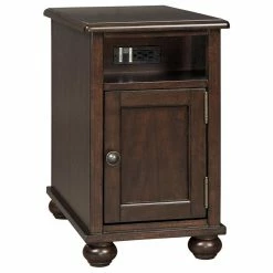 Signature Design Of Ashley Barilanni Chairside End Table With USB Ports & Outlets