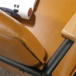 Home Square 2 Piece Faux Leather Upholstered Accent Chair Set In Camel And Black -GDF sofa Shop 536132ba01f8c93a 4170 w800 h800 b0 p0