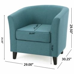 GDFStudio GDF Studio Prescott Tub Design Club Chair, Dark Teal Fabric -GDF sofa Shop 53718e1f01bbe9ac 4787 w800 h800 b1 p0