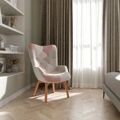 Belleze Paramount Accent Chair Multicolor Patchwork Linen Tufted Arm Chair, Patchwork B -GDF sofa Shop 53c1c1fe01ee4d2e 7950 w800 h800 b0 p0