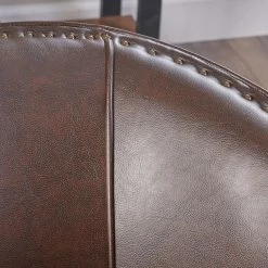 GDFStudio GDF Studio Carlton Tub Design Club Chair With Nailheads Accents, Brown Leather -GDF sofa Shop 5401eb0f01de5300 0892 w800 h800 b0 p0