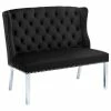 Meridian Furniture Suri Velvet Upholstered Settee Bench, Black 1 Meridian Furniture Suri Velvet Upholstered Settee Bench, Black -GDF sofa Shop 5451d7a3037bf926 9339 w800 h800 b1 p0