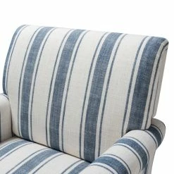 Karat Home Stripe Armchair Set Of 2, Navy -GDF sofa Shop 54e1dfa500bdd2f1 2097 w800 h800 b0 p0