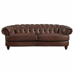 Hydeline USA Hydeline Newport Top Grain Leather Sofa Collection, 94" Sofa