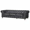 Crafters And Weavers Top Grain Leather Chesterfield Sofa, Slate -GDF sofa Shop 5561362000a43907 4255 w800 h800 b1 p0