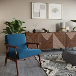 Belleze Accent Chair Living Room Upholstered Armchair, Navy Blue -GDF sofa Shop 5641b74f0200cc8b 7555 w800 h800 b0 p0