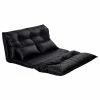 Costway PU Leather Foldable Modern Floor Sofa Bed Video Gaming 2 Pillows Black -GDF sofa Shop 5771703d0fd4c94e 5278 w800 h800 b1 p0
