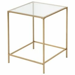 Euro Style Arvi 18" Clear Glass Side Table, Brass -GDF sofa Shop 5771f1af0ed95989 6576 w800 h800 b1 p0