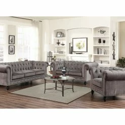 Abbyson Living Grand Chesterfield Sofa, Gray 10 Abbyson Living Grand Chesterfield Sofa, Gray -GDF sofa Shop 578199750f9b15e6 1809 w800 h800 b0 p0