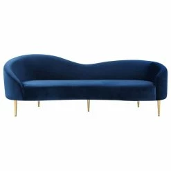 Meridian Furniture Ritz Velvet Sofa, Navy -GDF sofa Shop 57e1a24002740fee 6411 w800 h800 b1 p0