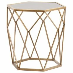 SEI Furniture Lynne Geometric Accent Table