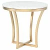 Nuevo Aurora Marble Side Table, White Marble Brushed Gold Base -GDF sofa Shop 5871d24f0c9af976 5058 w800 h800 b1 p0