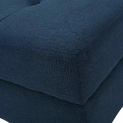 GDFStudio GDF Studio Carolina Tufted Cover Fabric Storage Ottoman, Dark Blue -GDF sofa Shop 58d1879601bab46b 9847 w800 h800 b0 p0