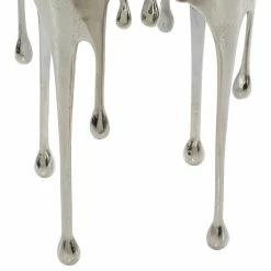 Brimfield & May Silver Contemporary Aluminum Accent Table, 24 X 16 -GDF sofa Shop 58e1a5a203927aa6 6890 w800 h800 b1 p0