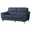 Abbyson Living Candace Top Grain Leather Loveseat, Blue -GDF sofa Shop 5a316dcb0fd140ac 3248 w800 h800 b1 p0