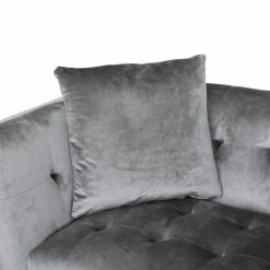 GDFStudio Fisher Glam 3-Seater Velvet Sofa, Smoke Gray/Silver -GDF sofa Shop 5a31cc630f9072bd 5337 w800 h800 b0 p0