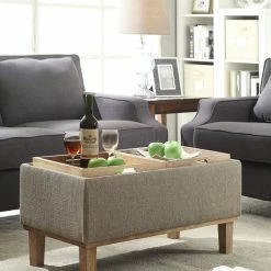 Convenience Concepts Designs4Comfort Brentwood Ottoman In Sandstone Beige Fabric -GDF sofa Shop 5a6147de0755ca4e 3580 w800 h800 b0 p0