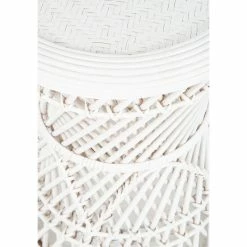 KOUBOO Coron Rattan Stool, Side Table/Planter Stand, White 9 KOUBOO Coron Rattan Stool, Side Table/Planter Stand, White -GDF sofa Shop 5ac196810c82e5e0 3283 w800 h800 b0 p0