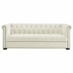 LexMod Heritage Upholstered Velvet Sofa, Ivory 15 LexMod Heritage Upholstered Velvet Sofa, Ivory -GDF sofa Shop 5af10c0b00cd2bac 9150 w800 h800 b1 p0