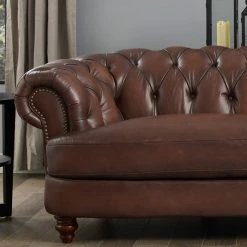Hydeline USA Hydeline Newport Top Grain Leather Sofa Collection, 94" Sofa -GDF sofa Shop 5cd1dc2900f071d0 0214 w800 h800 b0 p0
