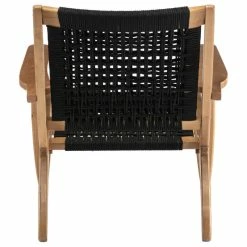 Boraam Industries, Inc. Boraam Harrison Woven Chair, Black And Oak -GDF sofa Shop 5d4106f1035c3f84 7667 w800 h800 b1 p0