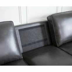 Abbyson Living Stardell Top Grain Leather Sofa, Dark Gray -GDF sofa Shop 5d815ead0bc6087a 4125 w800 h800 b0 p0