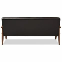 Baxton Studio Sorrento Retro Upholstered Wooden 3-Seater Sofa, Brown Faux Leather 10 Baxton Studio Sorrento Retro Upholstered Wooden 3-Seater Sofa, Brown Faux Leather -GDF sofa Shop 5da1b27206f0568b 1264 w800 h800 b1 p0