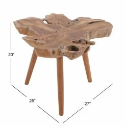 Brimfield & May Rustic Brown Teak Wood Accent Table 38420 -GDF sofa Shop 5dd1650d010835de 7809 w800 h800 b0 p0