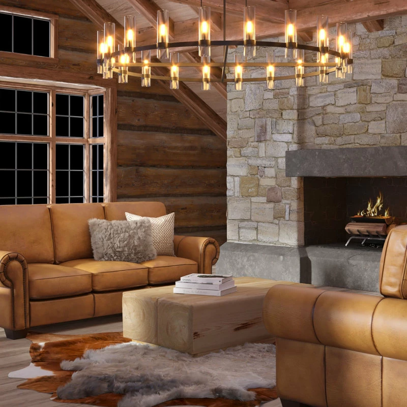 Hello Sofa Home Valencia 100% Top Grain Hand Antiqued Leather Traditional Sofa, Tan 7 Hello Sofa Home Valencia 100% Top Grain Hand Antiqued Leather Traditional Sofa, Tan - Image 5