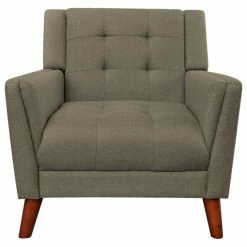 GDFStudio GDF Studio Evelyn Mid Century Modern Fabric Arm Chair, Mocha/Walnut -GDF sofa Shop 5e312784019cb157 8226 w800 h800 b1 p0
