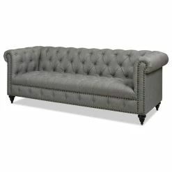 Jennifer Taylor Home Alto 88" Tufted Chesterfield Sofa, Dark Heathered Grey Linen -GDF sofa Shop 5e814d7b033daa84 6624 w800 h800 b1 p0