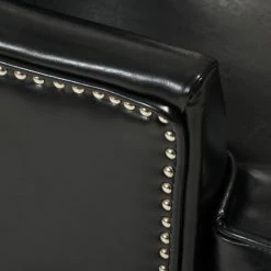 GDFStudio GDF Studio Jameson Tall Wingback Leather Club Chair, Black -GDF sofa Shop 5f21d547039fdd96 1590 w800 h800 b0 p0