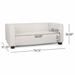 GDFStudio Pamsha Contemporary Fabric Upholstered Loveseat, Beige/Dark Walnut 14 GDFStudio Pamsha Contemporary Fabric Upholstered Loveseat, Beige/Dark Walnut -GDF sofa Shop 5f91c40d01e53c1a 0350 w800 h800 b1 p0