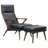 Vig Furniture Inc. Modrest Fulton Modern Black Lounge Chair And Ottoman -GDF sofa Shop 5fa179940c0f9351 5778 w800 h800 b1 p0