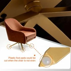 Crestlive Products Fabric Accent Chair Swivel-Base Upholstered Armchair With Memory Foam, Brown -GDF sofa Shop 6011a30d019ef9da 4893 w800 h800 b0 p0