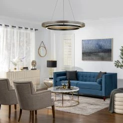 Jennifer Taylor Home Velvet Tufted Tuxedo Sofa, Blue Teal With Bolster Pillows -GDF sofa Shop 61210a8e03c09285 6631 w800 h800 b0 p0