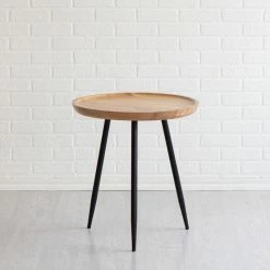 Madeleine Home Inc. Chervey Tri Pin Side Table, Natural -GDF sofa Shop 6221521a02e8ef8e 5704 w800 h800 b0 p0