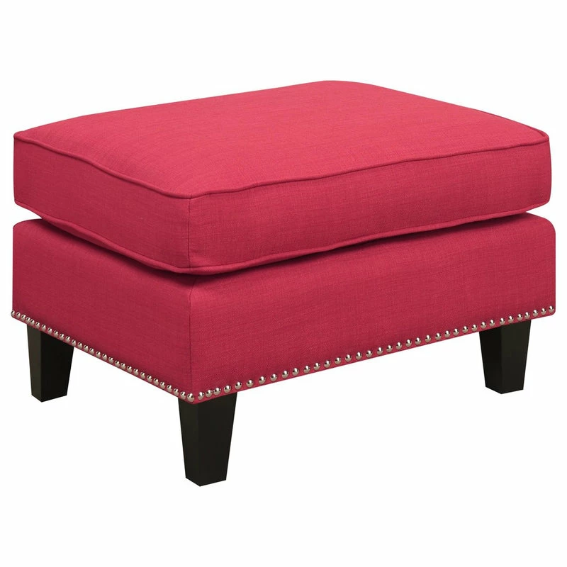 Picket House Emery Ottoman, Blue, Berry 3 Picket House Emery Ottoman, Blue, Berry