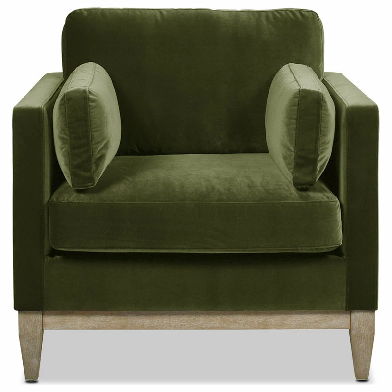 Jennifer Taylor Home Knox 36" Modern Farmhouse Arm Chair, Olive Green Performance Velvet 3 Jennifer Taylor Home Knox 36" Modern Farmhouse Arm Chair, Olive Green Performance Velvet