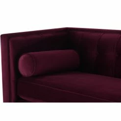 Jennifer Taylor Home Jack 84" Modern Tuxedo Tufted Sofa, Burgundy Velvet -GDF sofa Shop 62a1347f0138ef99 6614 w800 h800 b0 p0