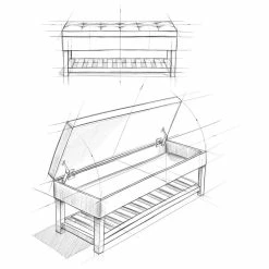 Simpli Home Ltd. Cosmopolitan Storage Ottoman Bench With Open Bottom -GDF sofa Shop 63512d09037e322a 4995 w800 h800 b1 p0