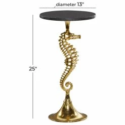 Brimfield & May Coastal Gold Aluminum Accent Table 80873 -GDF sofa Shop 63b19f99005239d3 6926 w800 h800 b1 p0