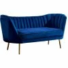 Meridian Furniture Margo Velvet Loveseat, Navy -GDF sofa Shop 63f1a52c02740de9 6476 w800 h800 b1 p0