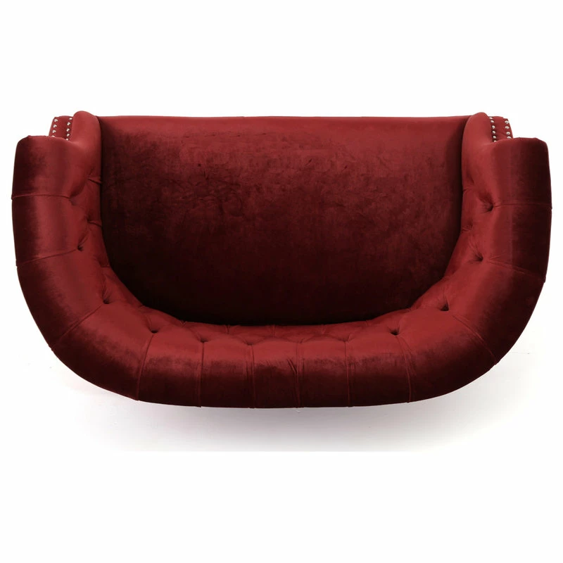 GDFStudio Melaina Tufted Chesterfield Velvet Loveseat With Scrolled Arms 10 GDFStudio Melaina Tufted Chesterfield Velvet Loveseat With Scrolled Arms - Image 8